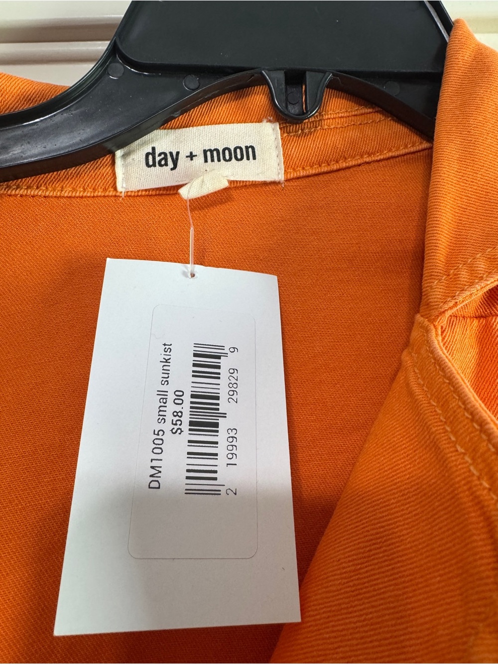 Day + Moon Orange Short-Sleeve Romper - Picture 3 of 5